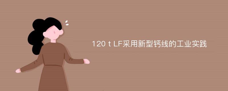 120 t LF采用新型钙线的工业实践