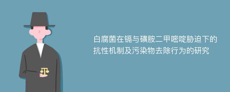 白腐菌在镉与磺胺二甲嘧啶胁迫下的抗性机制及污染物去除行为的研究