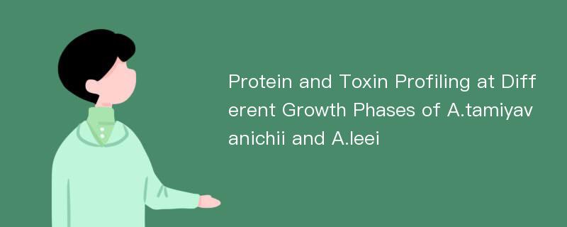 Protein and Toxin Profiling at Different Growth Phases of A.tamiyavanichii and A.leei