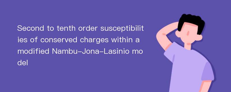 Second to tenth order susceptibilities of conserved charges within a modified Nambu-Jona-Lasinio model