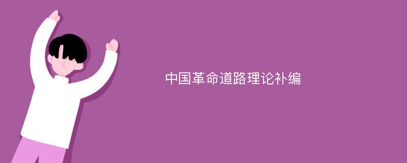 中国革命道路理论补编