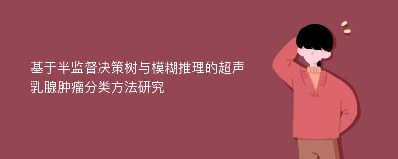 基于半监督决策树与模糊推理的超声乳腺肿瘤分类方法研究