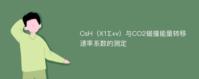 CsH（X1Σ+v）与CO2碰撞能量转移速率系数的测定