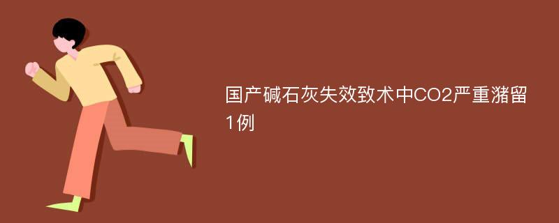 国产碱石灰失效致术中CO2严重潴留1例