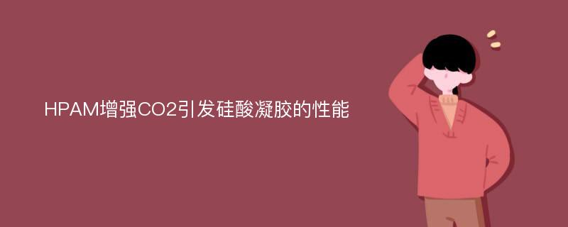 HPAM增强CO2引发硅酸凝胶的性能