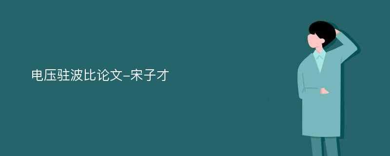 电压驻波比论文-宋子才