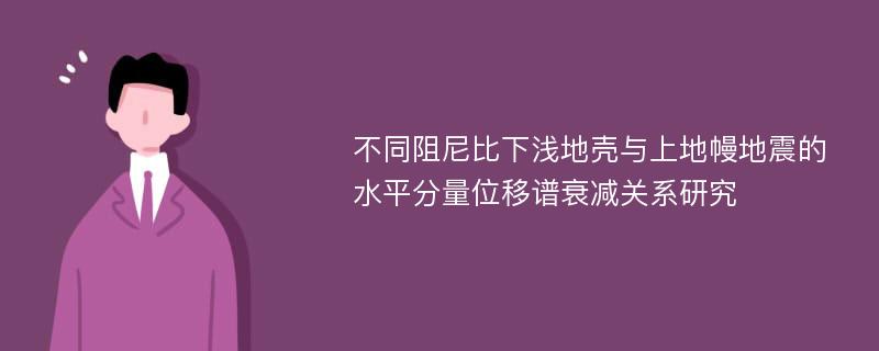 不同阻尼比下浅地壳与上地幔地震的水平分量位移谱衰减关系研究