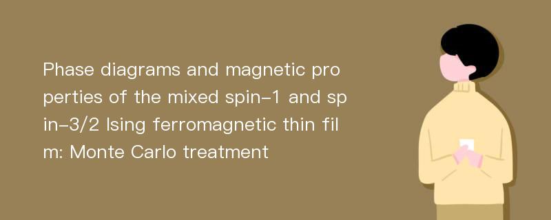 Phase diagrams and magnetic properties of the mixed spin-1 and spin-3/2 Ising ferromagnetic thin film: Monte Carlo treatment