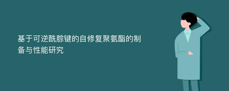 基于可逆酰腙键的自修复聚氨酯的制备与性能研究