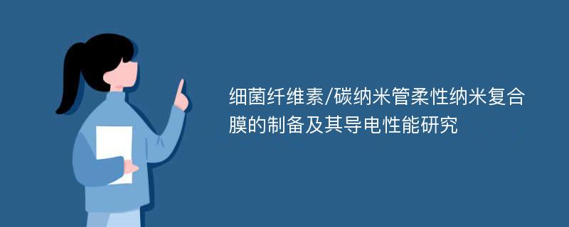 细菌纤维素/碳纳米管柔性纳米复合膜的制备及其导电性能研究