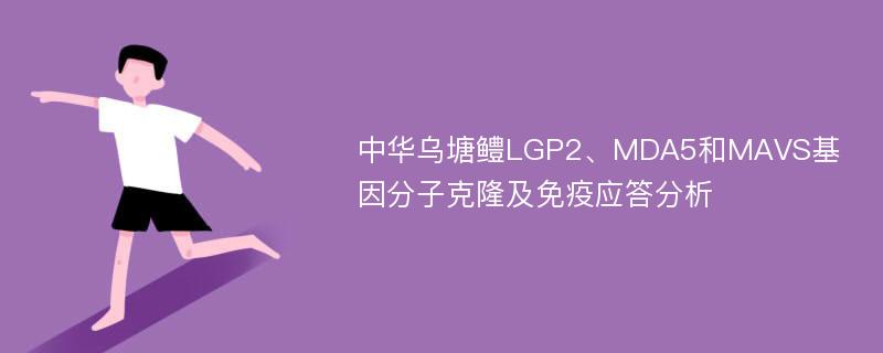 中华乌塘鳢LGP2、MDA5和MAVS基因分子克隆及免疫应答分析