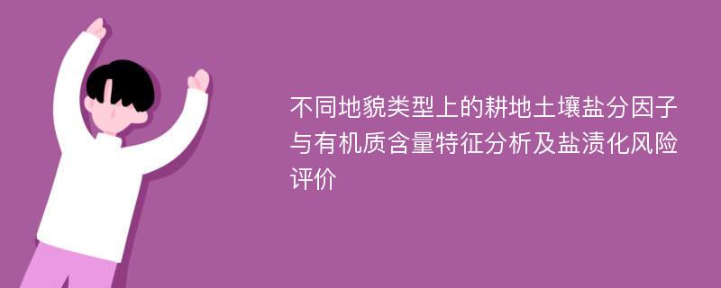 不同地貌类型上的耕地土壤盐分因子与有机质含量特征分析及盐渍化风险评价