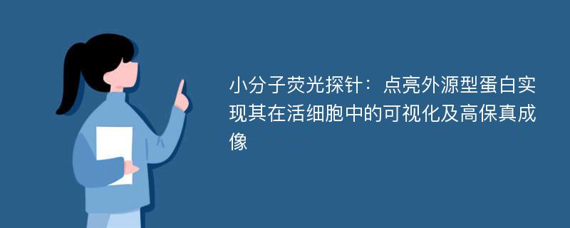 小分子荧光探针：点亮外源型蛋白实现其在活细胞中的可视化及高保真成像