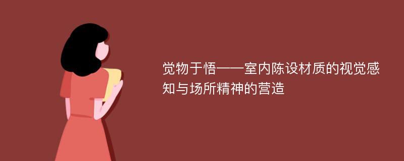 觉物于悟——室内陈设材质的视觉感知与场所精神的营造