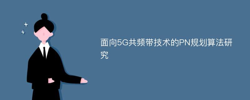 面向5G共频带技术的PN规划算法研究