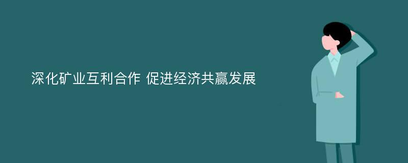 深化矿业互利合作 促进经济共赢发展